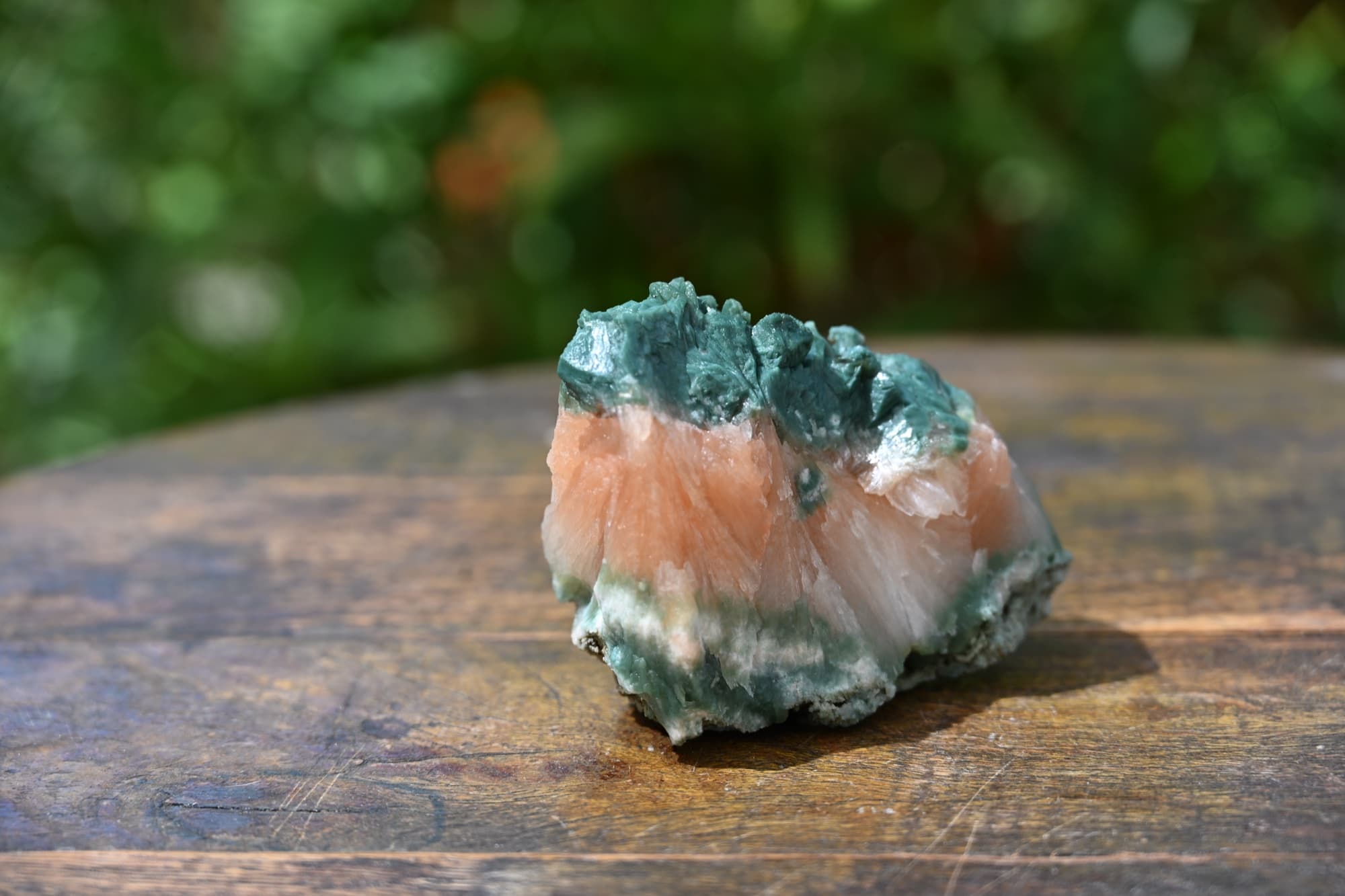 Stilbite and Celadonite on Basalt Matrix — view 19