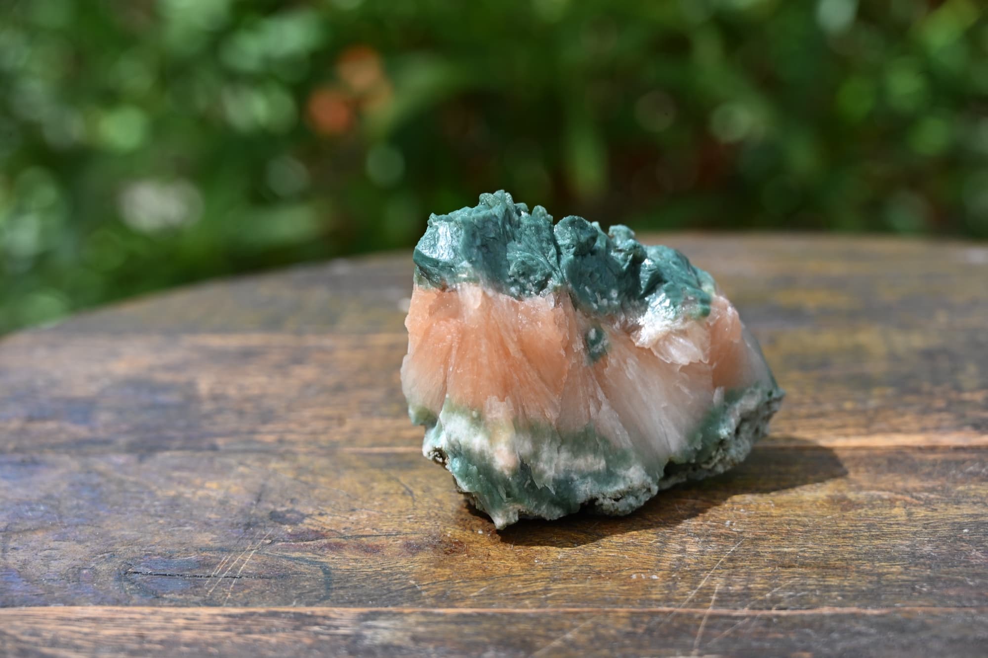 Stilbite and Celadonite on Basalt Matrix — view 20