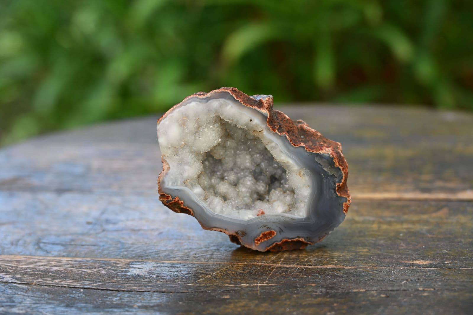 Banded Agate Geode Half — view 3