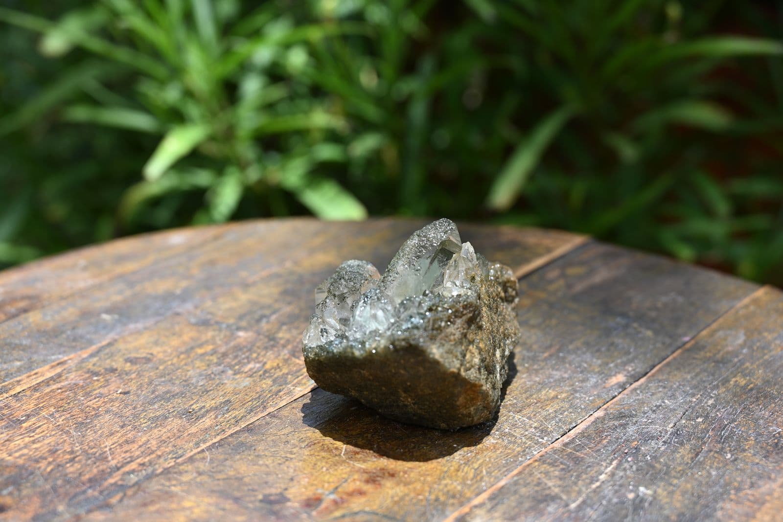 Apophyllite Cluster on Celadonite Matrix