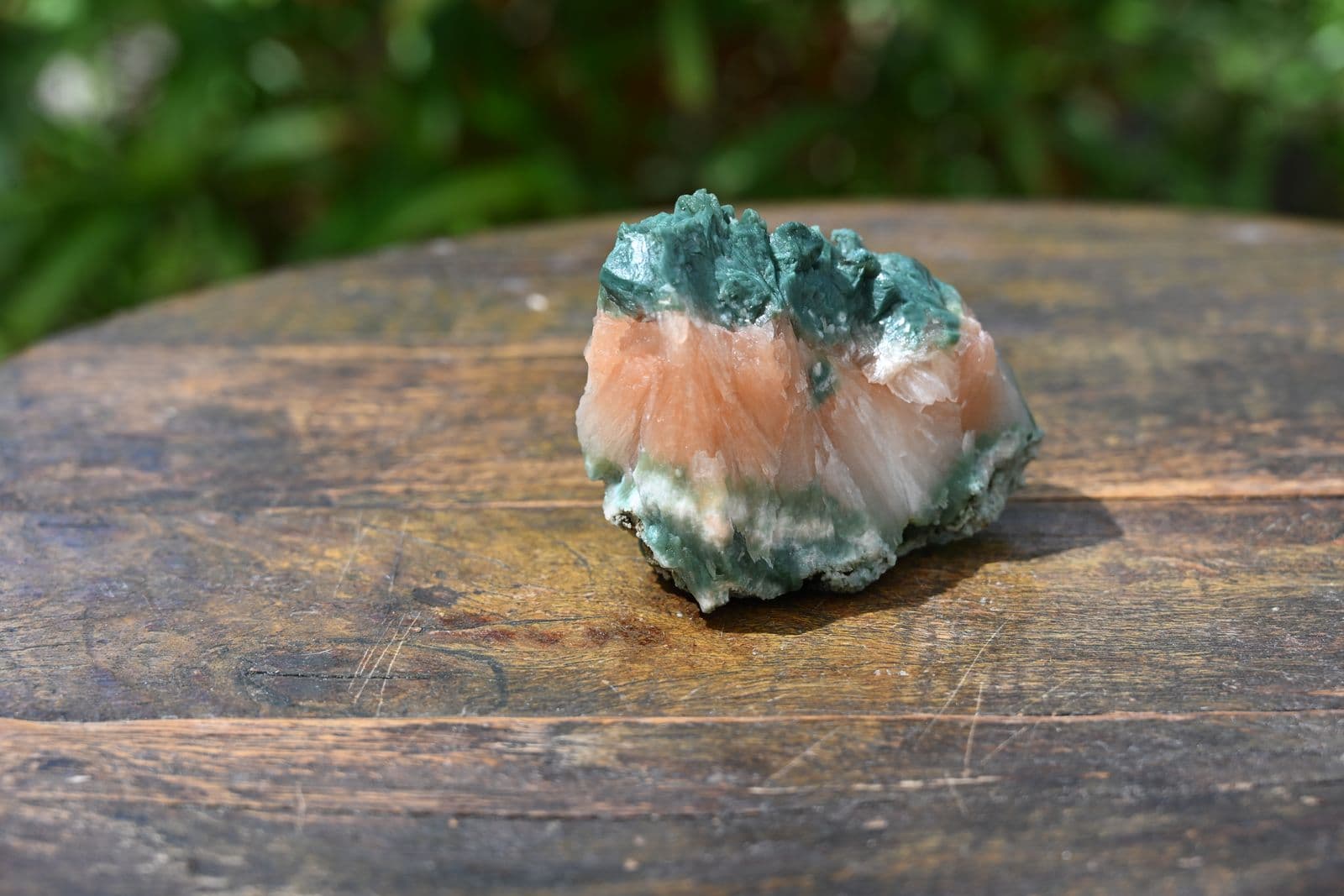 Stilbite and Celadonite on Basalt Matrix — view 7