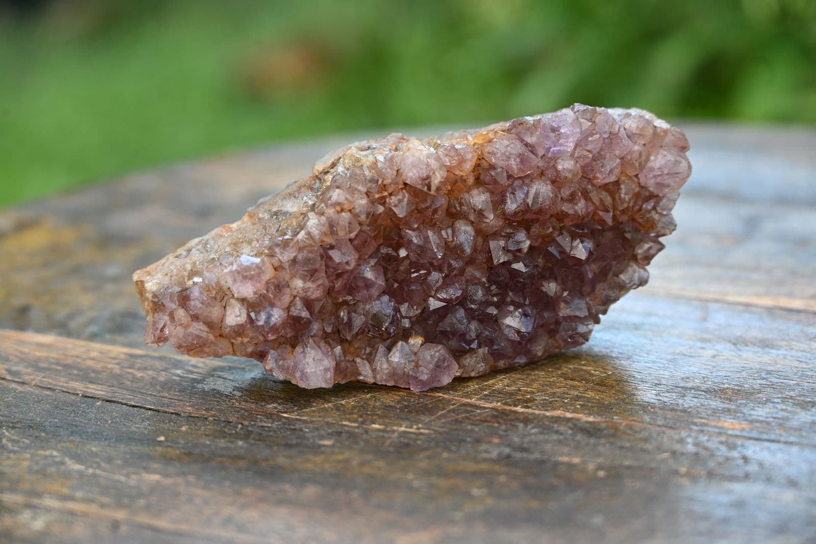 Amethyst Drusy Cluster on Iron Matrix — view 6