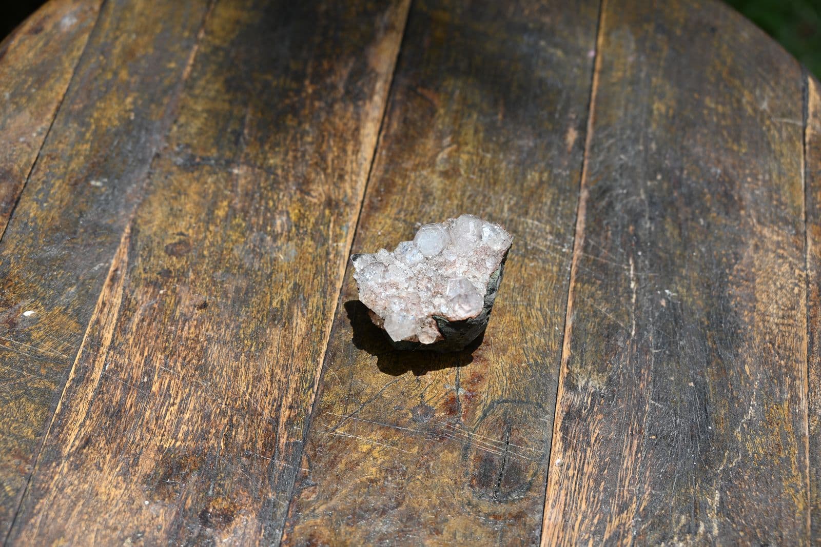 Green Apophyllite on Basalt with Stilbite — view 6
