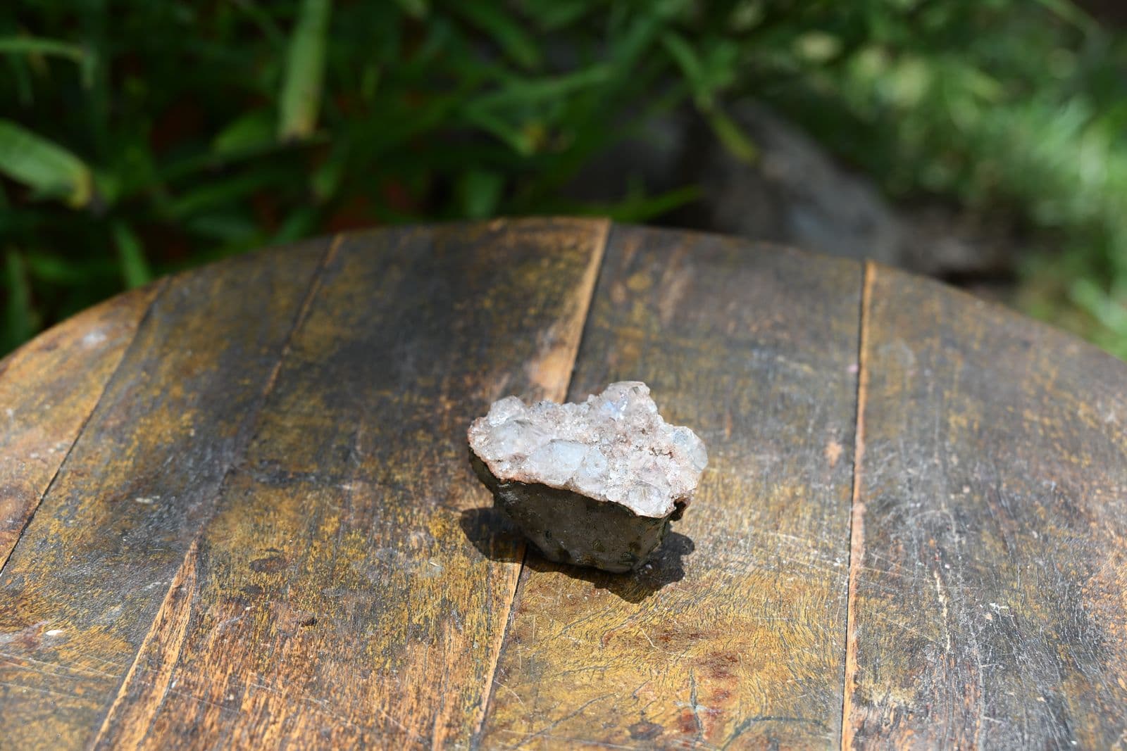 Green Apophyllite on Basalt with Stilbite — view 8