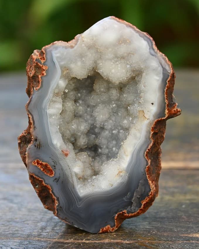 Banded Agate Geode Half